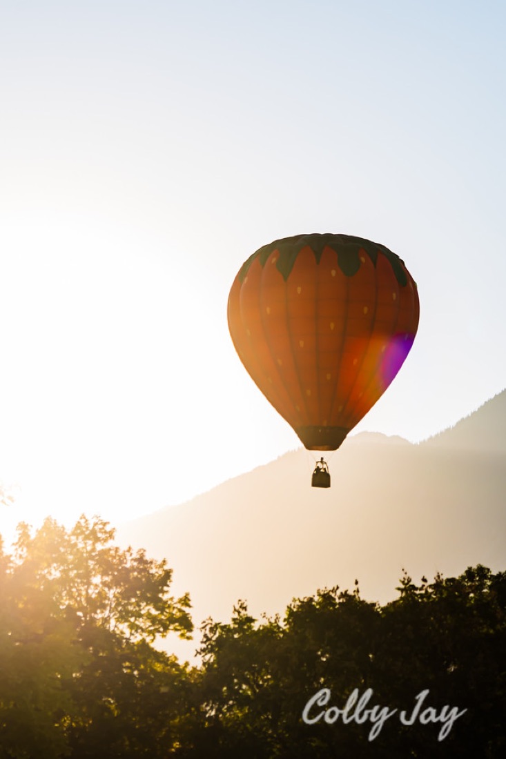 2021 Sandy Balloon Festival, landscape photo by Colby Taylor