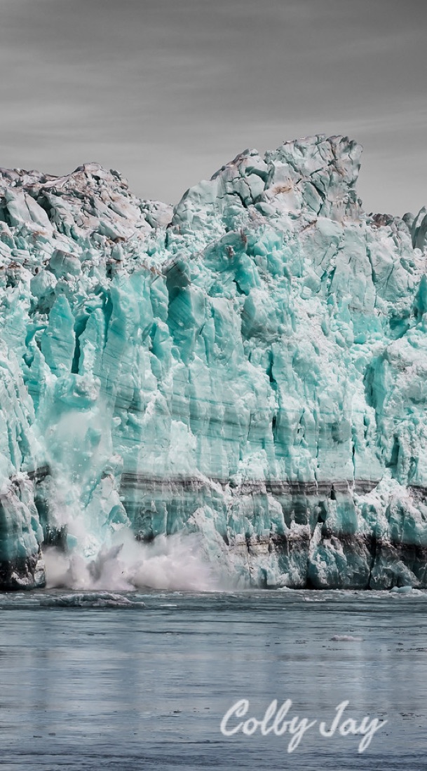 Hubbard Glacier, landscape photo by Colby Taylor
